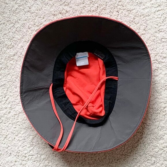 GUC Columbia Wide Brim Omni-Shield Women's Hat, Coral, Size OS - Picture 3 of 7